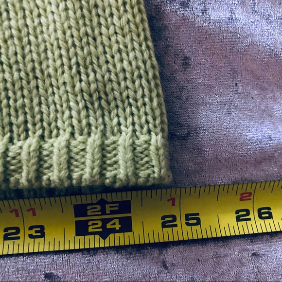 Chico's Pastel Green Cowl Neck Oversized Sweater - Picture 14 of 16